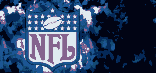 NFL logo sobre diseño militar